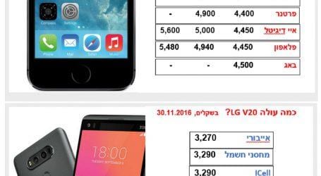 כמה עולה אייפון 7 פלוס, LG V20 או סמסונג גלקסי אדג' 7? אם אתם מחפשים מסך גדול, היכנסו וחיסכו מאות שקלים