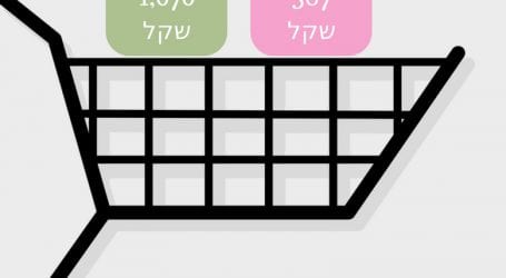 סל מוצרים זהה רגע לפני פסח: 567 שקל ברמי לוי בבאר שבע, 1,070 שקל בטיב טעם בתל אביב