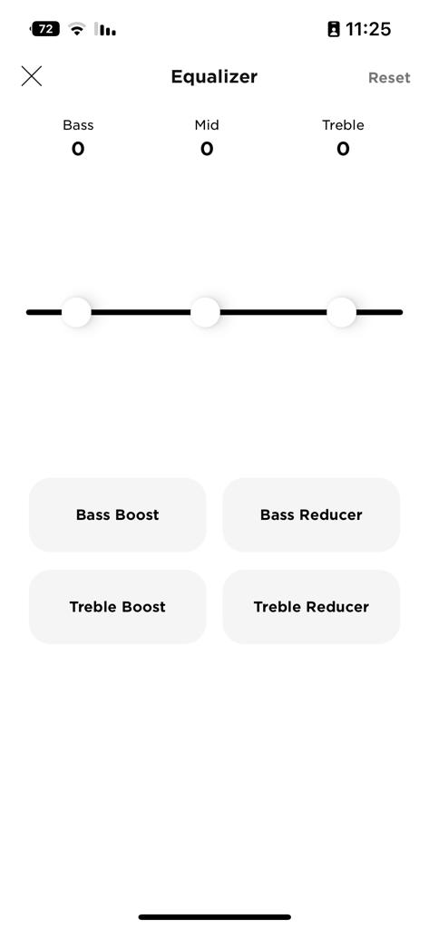 צילום מסך אפליקציית אוזניות BOSE