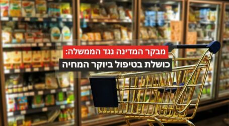 מבקר המדינה: מחירי המזון בישראל גבוהים בכ-51% מבאיחוד האירופי